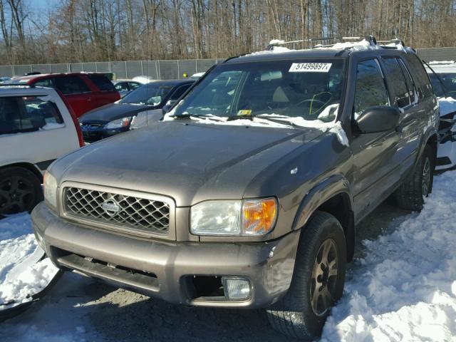 JN8DR09Y01W594544 - 2001 NISSAN PATHFINDER GRAY photo 2