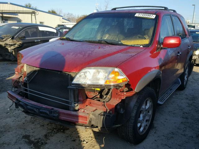 2HNYD18832H501464 - 2002 ACURA MDX TOURIN RED photo 2