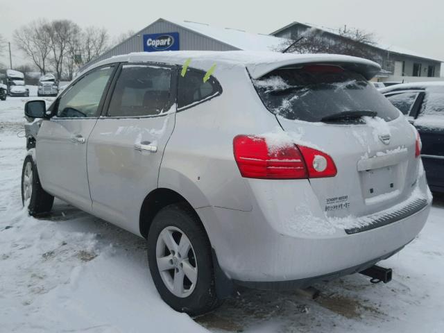 JN8AS5MT4AW005026 - 2010 NISSAN ROGUE S SILVER photo 3