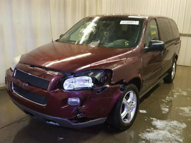 1GNDV23188D156589 - 2008 CHEVROLET UPLANDER L MAROON photo 2