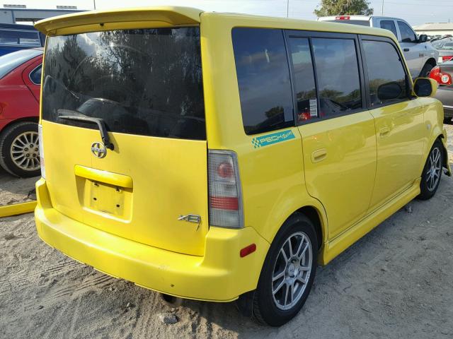 JTLKT324854017120 - 2005 TOYOTA SCION XB 黄色 照片 4