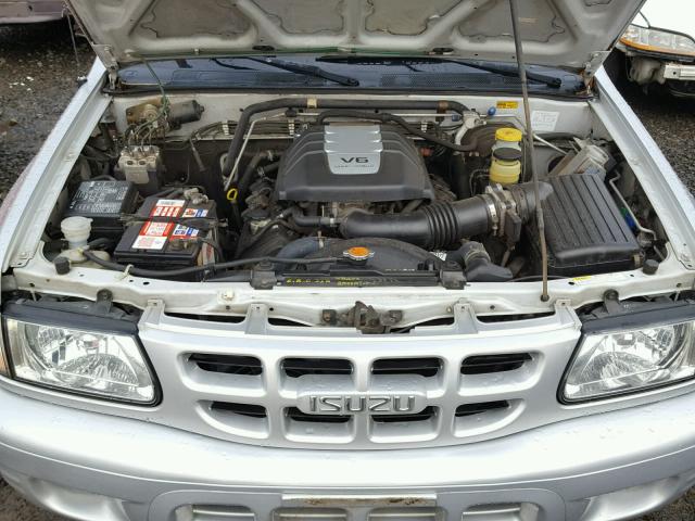 4S2DM58W614354910 - 2001 ISUZU RODEO S SILVER photo 7