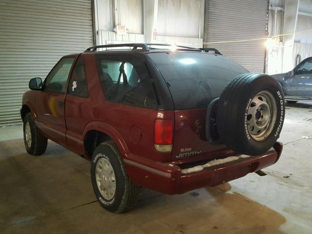 1GKCT18W8VK515928 - 1997 GMC JIMMY Կարմիր լուսանկար 3