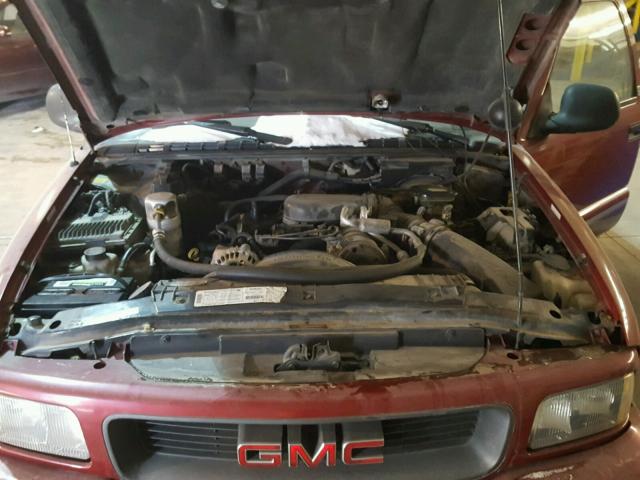 1GKCT18W8VK515928 - 1997 GMC JIMMY Կարմիր լուսանկար 7