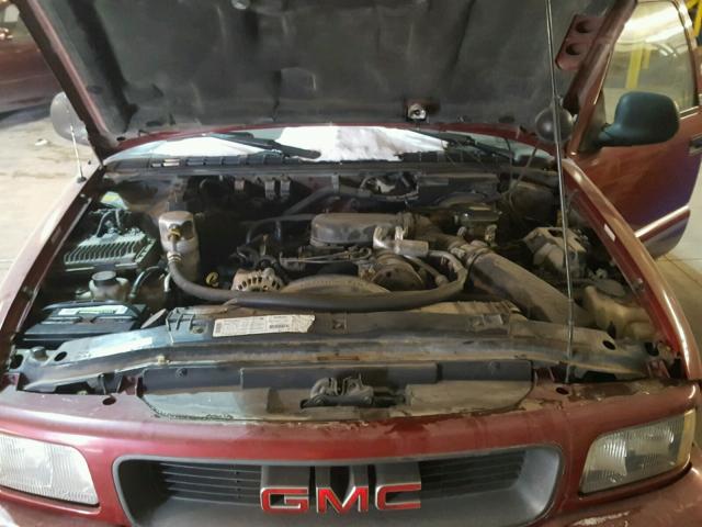 1GKCT18W8VK515928 - 1997 GMC JIMMY RED photo 7