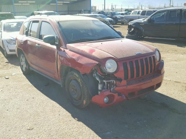 1J8FT47018D615507 - 2008 JEEP COMPASS SP RED photo 1