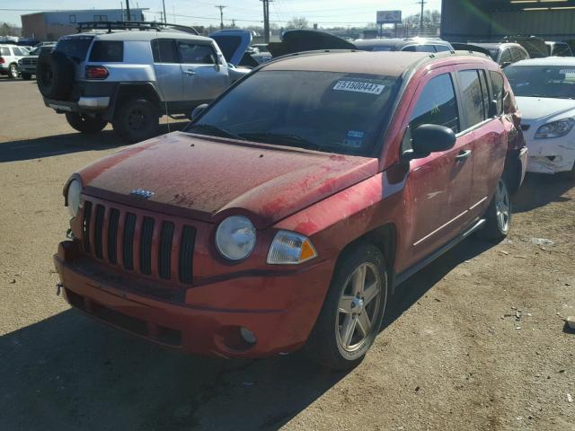 1J8FT47018D615507 - 2008 JEEP COMPASS SP RED photo 2