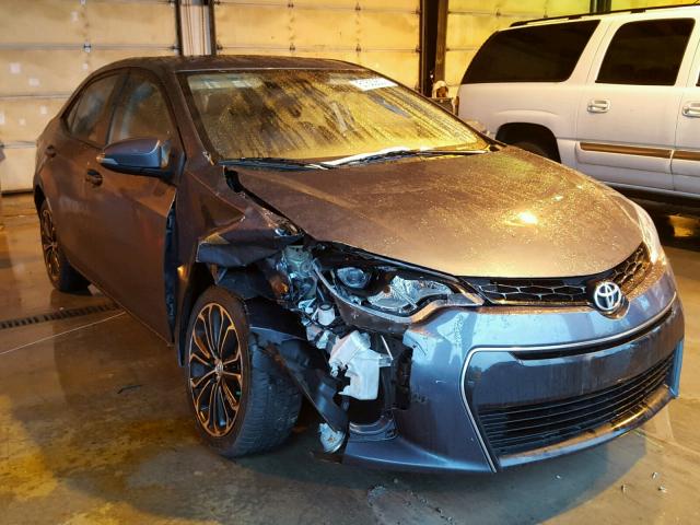 2T1BURHE7FC250500 - 2015 TOYOTA COROLLA L GRAY photo 1