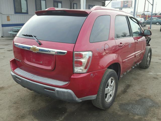 2CNDL63F766081814 - 2006 CHEVROLET EQUINOX LT BURGUNDY photo 4