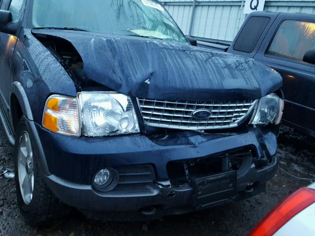 1FMDU73K63ZA07235 - 2003 FORD EXPLORER X BLUE photo 9