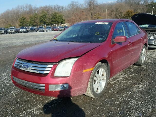 3FAHP08Z99R153822 - 2009 FORD FUSION SEL MAROON photo 2