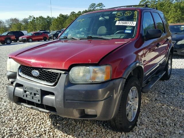 1FMYU03104KB23797 - 2004 FORD ESCAPE XLT MAROON photo 2