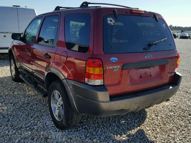 1FMYU03104KB23797 - 2004 FORD ESCAPE XLT MAROON photo 3