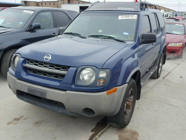 5N1ED28T14C664070 - 2004 NISSAN XTERRA XE BLUE photo 2