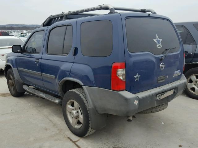 5N1ED28T14C664070 - 2004 NISSAN XTERRA XE BLUE photo 3