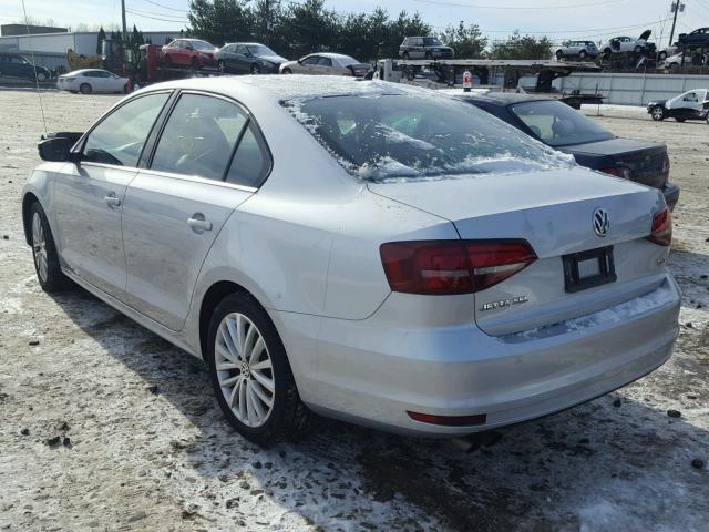 3VWL07AJ1GM355924 - 2016 VOLKSWAGEN JETTA SEL SILVER photo 3