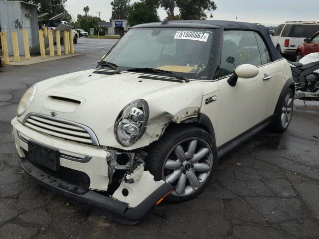 WMWRH33536TJ42873 - 2006 MINI COOPER S CREAM photo 2