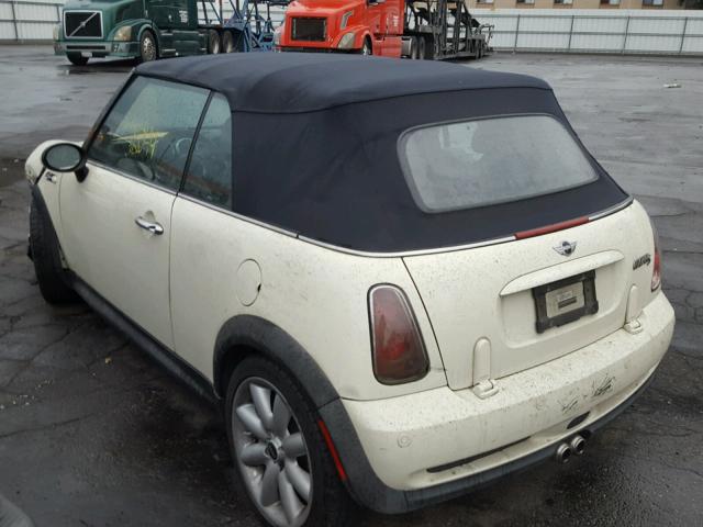 WMWRH33536TJ42873 - 2006 MINI COOPER S CREAM photo 3