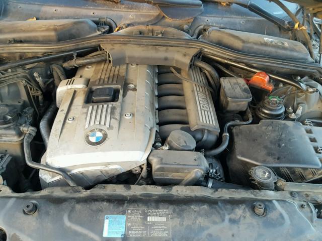 WBANE53536CK90542 - 2006 BMW 525 I GRAY photo 7