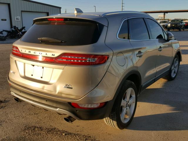 5LMCJ1A94FUJ47719 - 2015 LINCOLN MKC GOLD photo 4