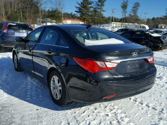 5NPEB4AC4BH109390 - 2011 HYUNDAI SONATA GLS BLACK photo 3