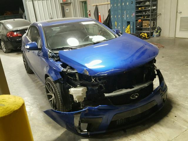 KNAFW6A31A5271946 - 2010 KIA FORTE SX BLUE photo 1