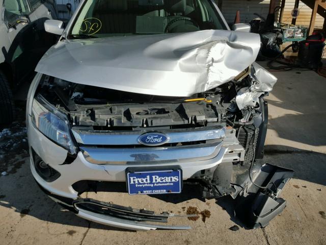 3FAHP0HA2CR202747 - 2012 FORD FUSION SE SILVER photo 7