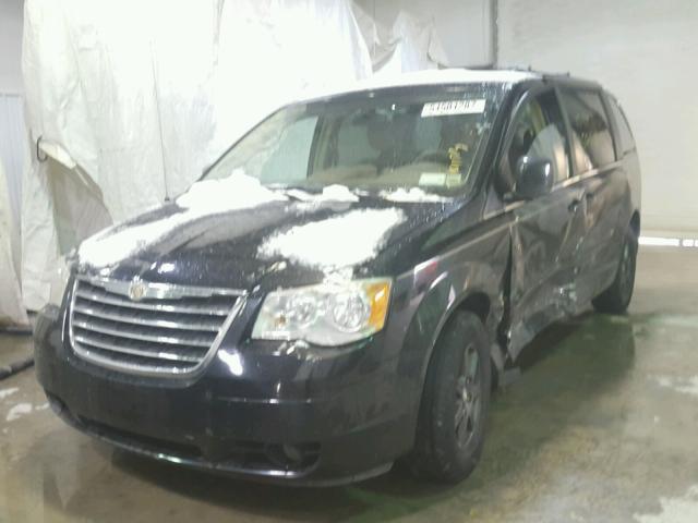 2A8HR54P28R769784 - 2008 CHRYSLER TOWN & COU BLACK photo 2