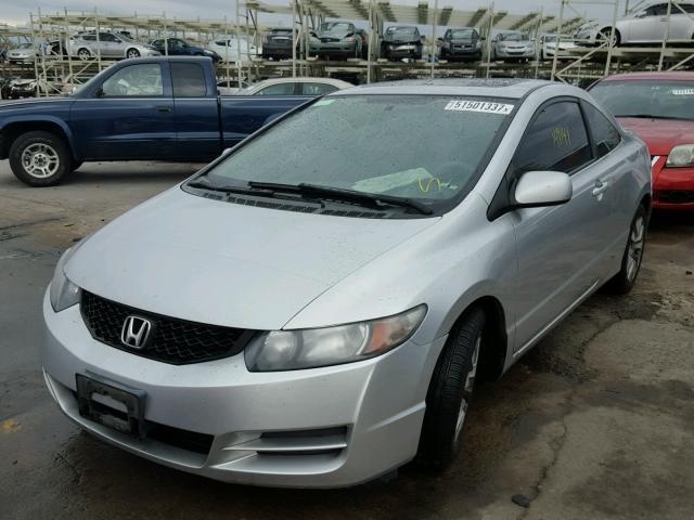 2HGFG12859H500597 - 2009 HONDA CIVIC EX SILVER photo 2