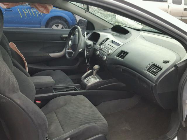 2HGFG12859H500597 - 2009 HONDA CIVIC EX ვერცხლისფერი ფოტო 5