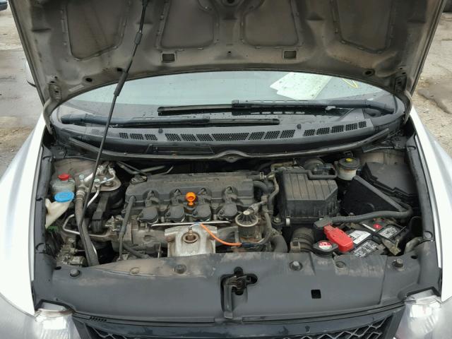 2HGFG12859H500597 - 2009 HONDA CIVIC EX ვერცხლისფერი ფოტო 7