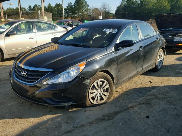 5NPEB4AC1CH438260 - 2012 HYUNDAI SONATA GLS BLACK photo 2