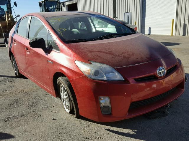 JTDKN3DU5A5087715 - 2010 TOYOTA PRIUS RED photo 1