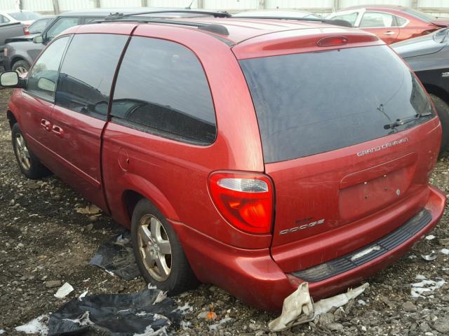 2D4GP44L66R711788 - 2006 DODGE GRAND CARA RED photo 3