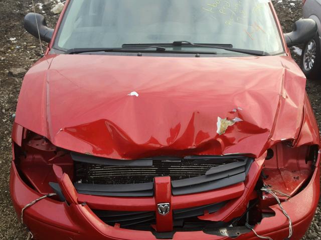 2D4GP44L66R711788 - 2006 DODGE GRAND CARA RED photo 7