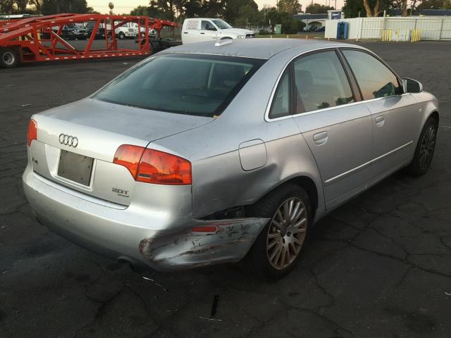 WAUDF78E16A120897 - 2006 AUDI A4 2.0T QU SILVER photo 4