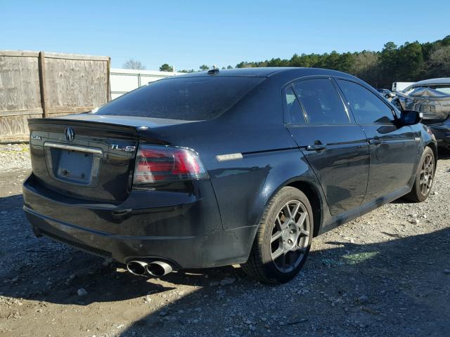 19UUA76538A000916 - 2008 ACURA TL TYPE S BLACK photo 4