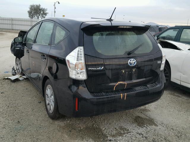 JTDZN3EU7C3180506 - 2012 TOYOTA PRIUS V BLACK photo 3