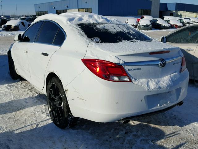 2G4GS5EV5C9119811 - 2012 BUICK REGAL PREM WHITE photo 3