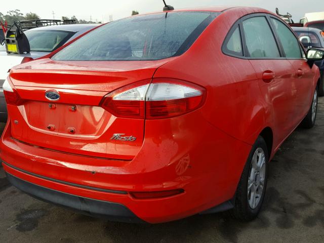 3FADP4BJ7EM222278 - 2014 FORD FIESTA SE RED photo 4