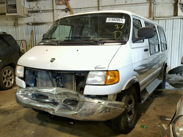 2D6WB11Y53K507889 - 2003 DODGE RAM VAN B1 WHITE photo 2