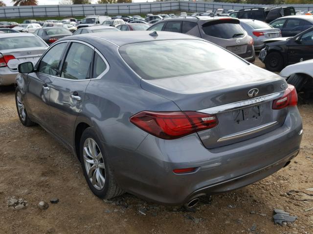 JN1BY1AP4HM741455 - 2017 INFINITI Q70 3.7 GRAY photo 3