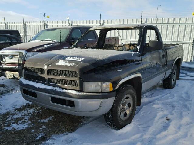 1B7HC16X5WS587698 - 1998 DODGE RAM 1500 BLACK photo 2