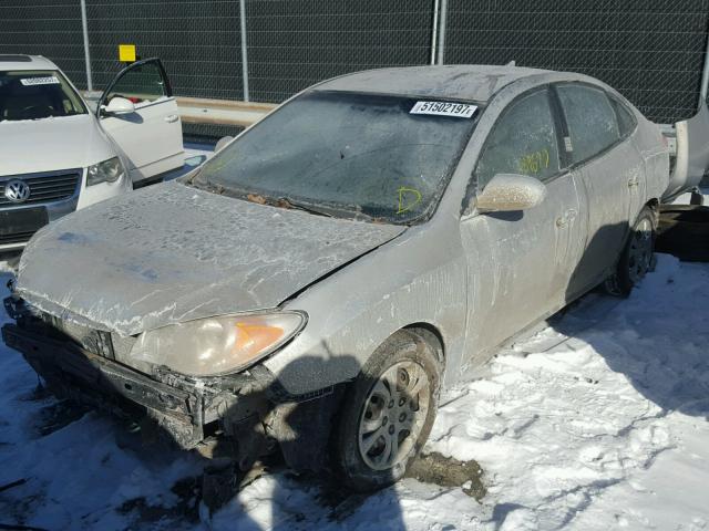 KMHDU4AD5AU855930 - 2010 HYUNDAI ELANTRA BL GRAY photo 2