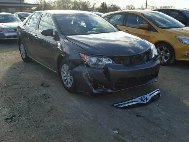 4T4BF1FKXDR312137 - 2013 TOYOTA CAMRY L GRAY photo 1