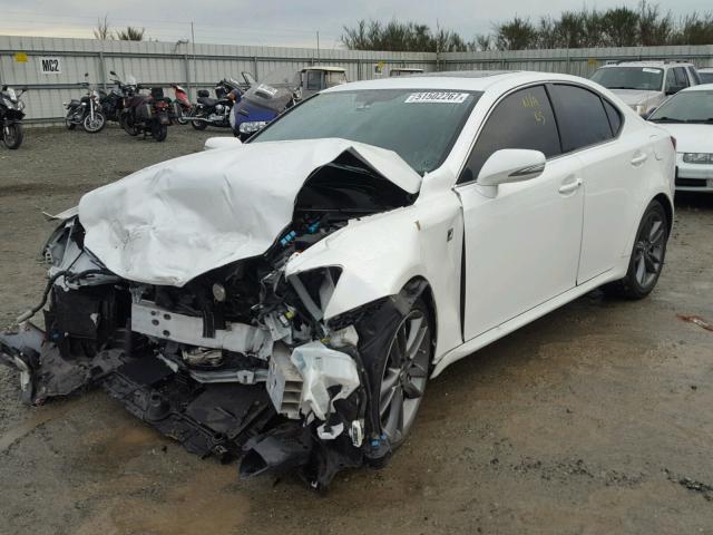 JTHBF5C27C2102601 - 2012 LEXUS IS 250 WHITE photo 2