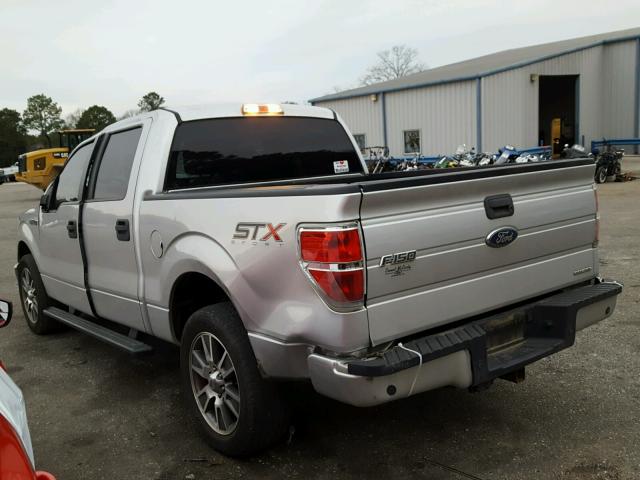 1FTEW1CM5EFB55592 - 2014 FORD F150 SUPER SILVER photo 3