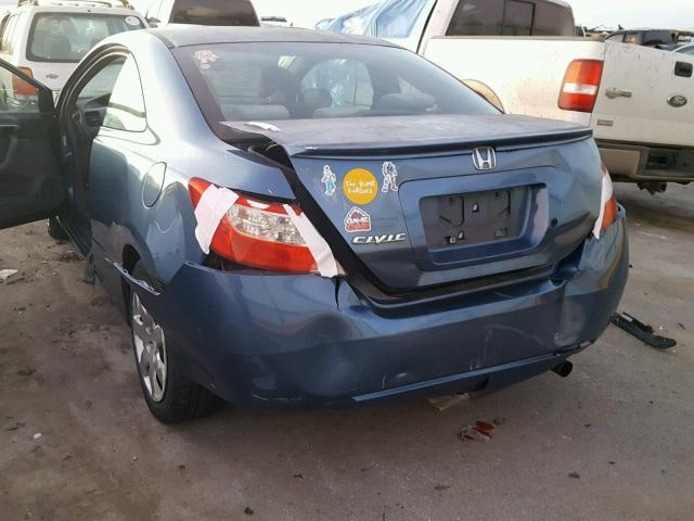 2HGFG12686H535354 - 2006 HONDA CIVIC LX BLUE photo 9