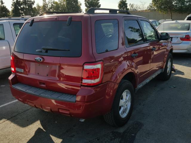 1FMCU0D77AKA05156 - 2010 FORD ESCAPE XLT RED photo 4