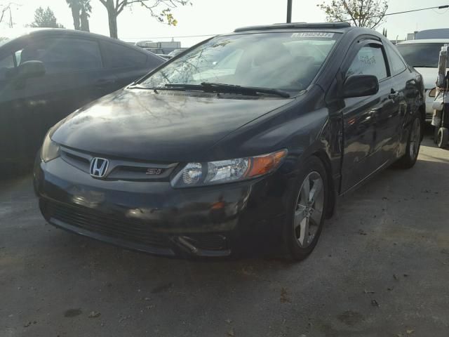 2HGFG12808H549043 - 2008 HONDA CIVIC EX BLACK photo 2